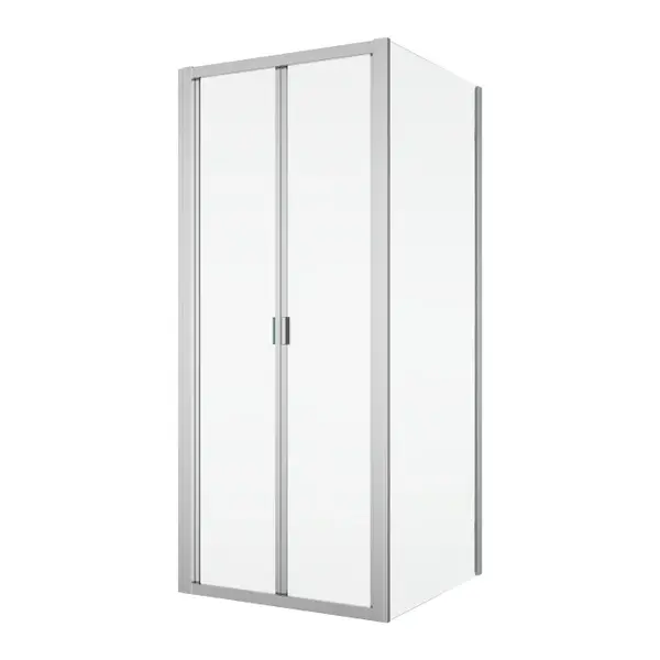 Cabina de dus 100x100 cm, cu usa pliabila culisanta, crom, Ronal Divera
