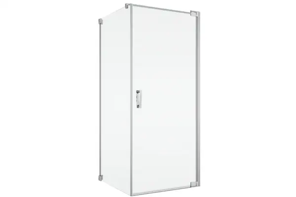 Cabina de dus 75x75 cm cu usa batanta si profil compensator, crom, instalare usa dreapta Ronal Cadura