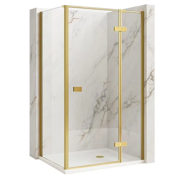 Cabina de dus Rea Atlas 120x80 Brush Gold