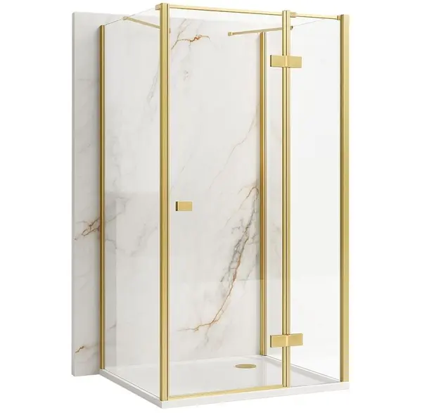 Cabina de dus Rea Atlas 120x80 Brush Gold