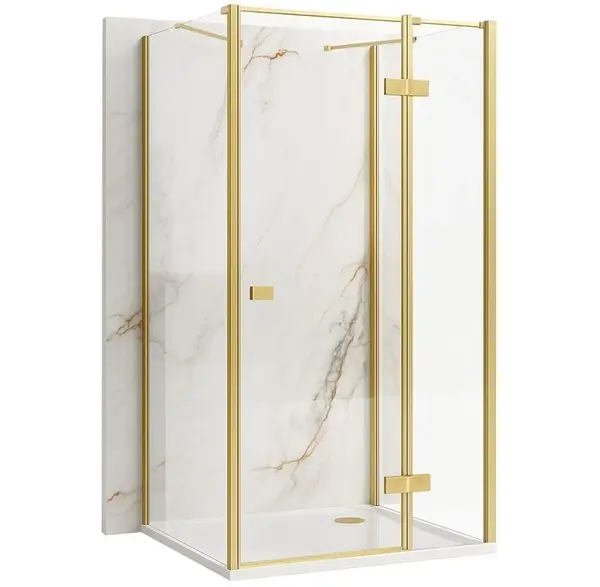 Cabina de dus Rea Atlas 120x90 Brush Gold