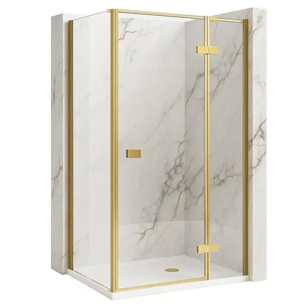 Cabina de dus Rea Atlas 80x100 Brush Gold