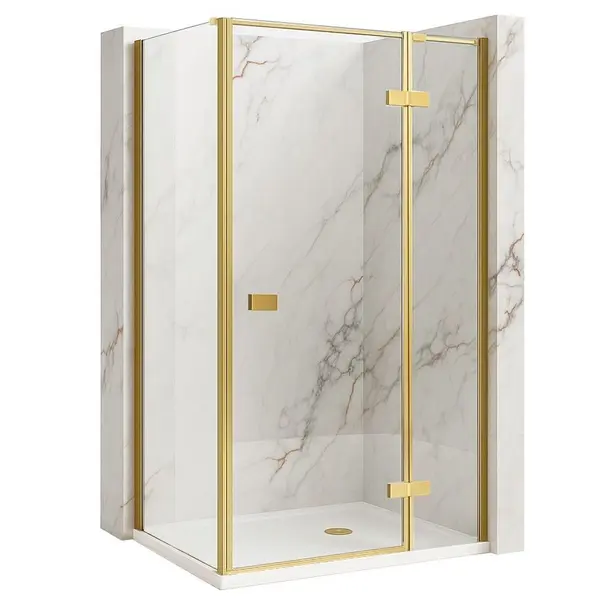 Cabina de dus Rea Atlas 80x100 Brush Gold