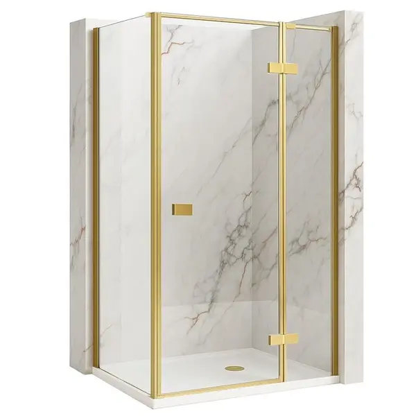 Cabina de dus Rea Atlas 90x80 Brush Gold