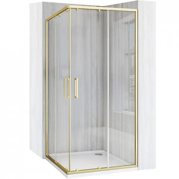 Cabina de dus Rea City 80x80 cm Gold Brush