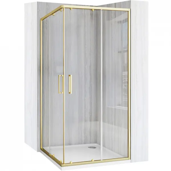 Cabină de duș Rea City 90x90 cm Gold