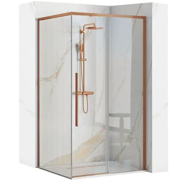 Cabina de dus SOLAR Copper Brush 90x90 cm