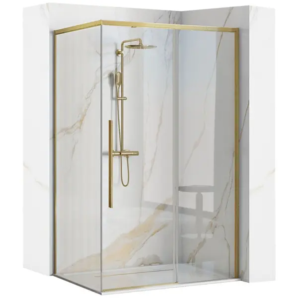 Cabina de dus SOLAR GOLD Brush 120x90cm
