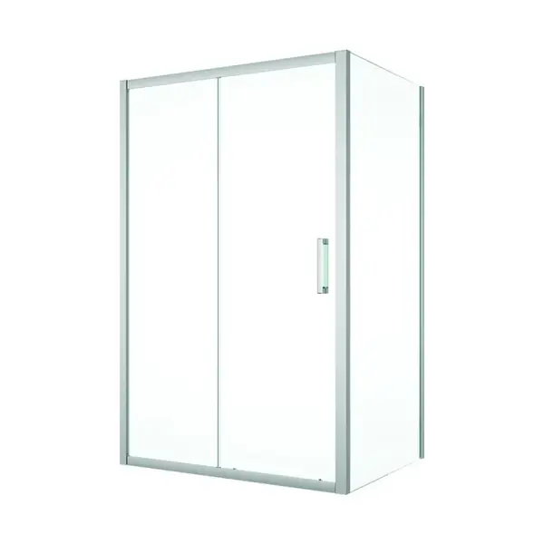 Cabina dus 120x100 cm cu usa culisanta crom, grosime sticla 5 mm, Sanswiss Ocelia