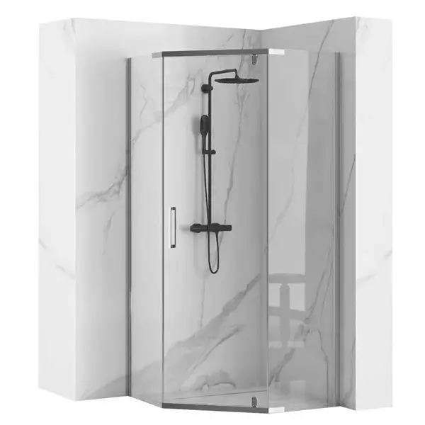 Cabina dus Axin crom – 90×90 cm