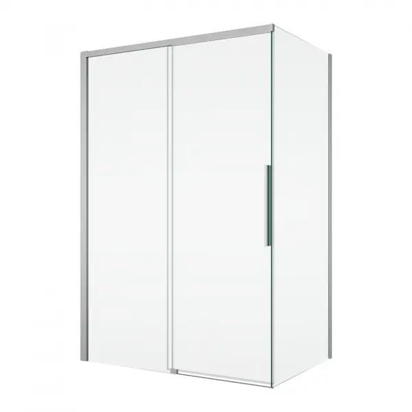 Cabina dus crom 150x90 cm cu usa culisanta, grosime sticla 8 mm, tratament anticalcar, Ronal Oriana