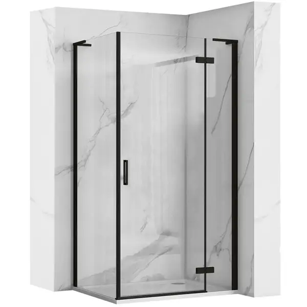 Cabina dus REA Hugo Black 90x90