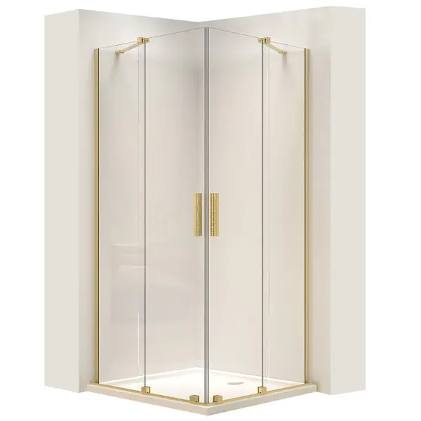 Cabina dus REA Montana Double Gold Brush 80x80