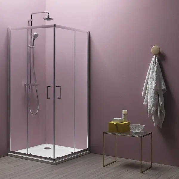 Cabina dus sticla patrata 90x90 cm KolpaSan Eco Quat