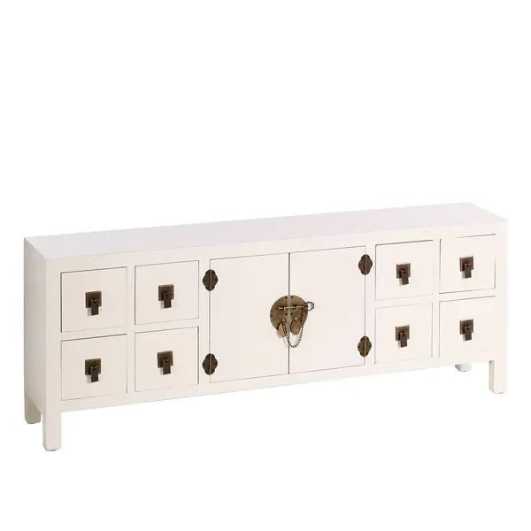Cabinet EGYPT 130 x 24 x 50.5 CM - Alb