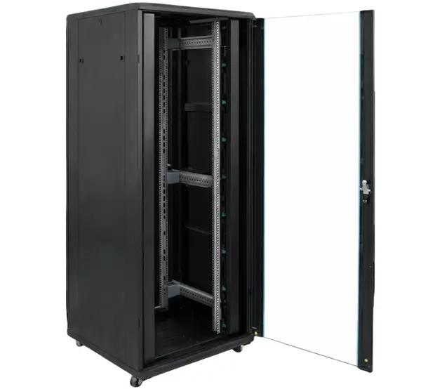 Cabinet rack podea 19 inch pentru retea XCAB Xcab, S, Xcab-32U8080S, 32U, 800x800mm, sarcina 800kg, negru