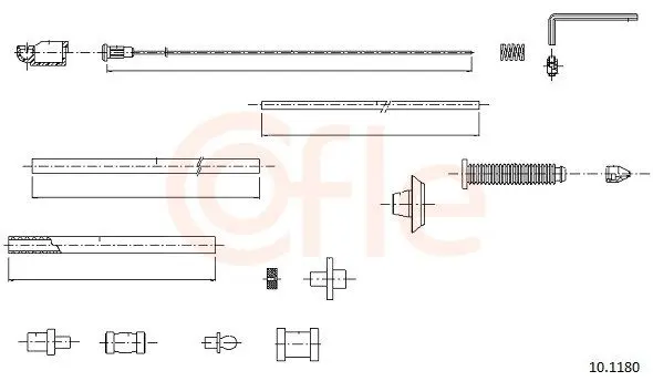 Cablu acceleratie COFLE 10.1180