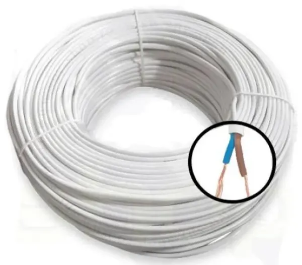 Cablu alimentare camere plat cu miez de cupru 2x0.75 100m CU-MYYUP2X0.75