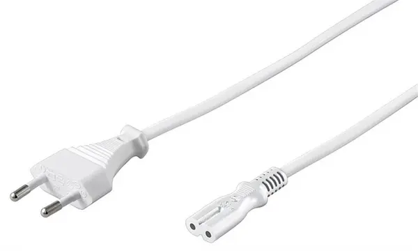 Cablu alimentare Euro la IEC C7 5m Alb, kpspm5w