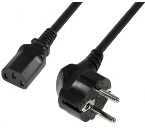 Cablu alimentare Logilink CP095, Schuko - C13, 3m (Negru)