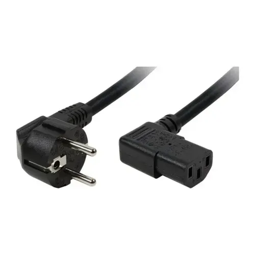 Cablu alimentare PC LogiLink CP103, Schuko-C13, conector 90 grade, lungime 2m