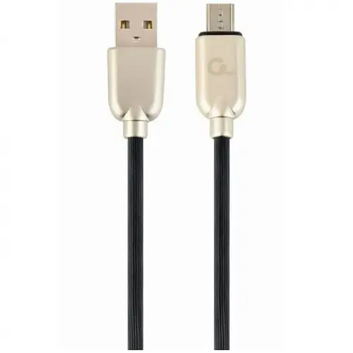 Cablu alimentare si date Gembird CC-USB2R-AMmBM-2M, USB 2.0 (T) la Micro-USB 2.0 (T), 2m, Negru