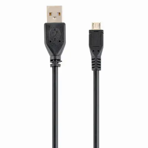 Cablu alimentare si date Gembird CCP-mUSB2-AMBM-0.3M, USB 2.0 (T) la Micro-USB 2.0 (T), 0.3m, Negru