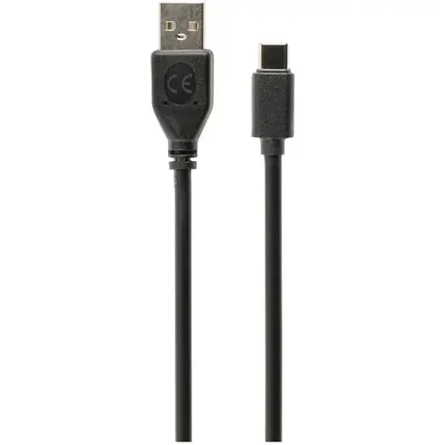 Cablu alimentare si date Gembird CCP-USB2-AMCM-10, USB 2.0 (T) la USB 2.0 Type-C (T), 3m, Negru