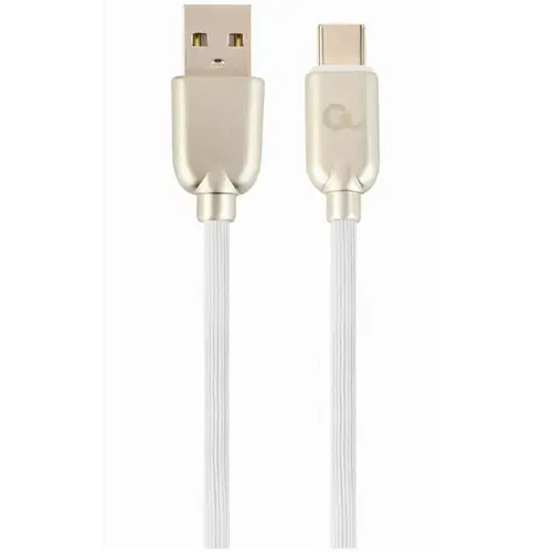 Cablu alimentare si date Gembird, USB 2.0 (T) la USB 2.0 Type-C (T), 2m, Alb, CC-USB2R-AMCM-2M-W
