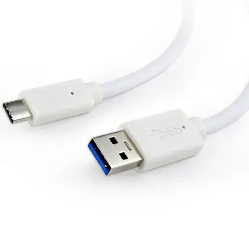 Cablu alimentare si date Gembird, USB 3.0 (T) la USB 3.1 Type-C (T), 36W, 3m, Alb, CCP-USB3-AMCM-W-10