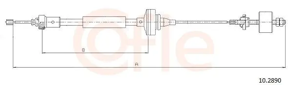 Cablu ambreiaj COFLE 10.2890