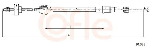 Cablu ambreiaj COFLE 10.338
