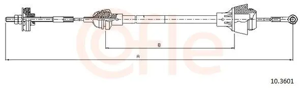 Cablu ambreiaj COFLE 10.3601