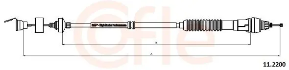 Cablu ambreiaj COFLE 11.2200