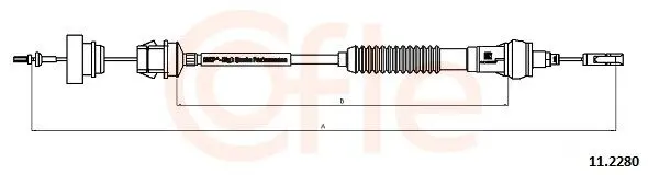 Cablu ambreiaj COFLE 11.2280
