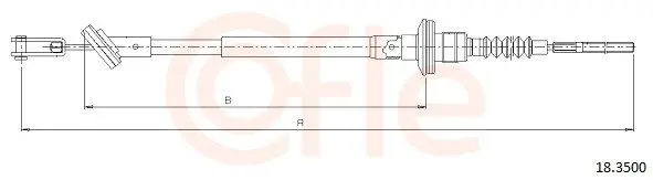 Cablu ambreiaj COFLE 18.3500
