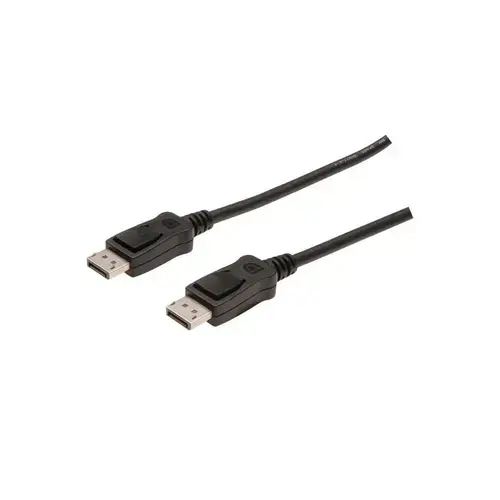 Cablu Assmann, 2 x Displayport tata, 5m, Negru