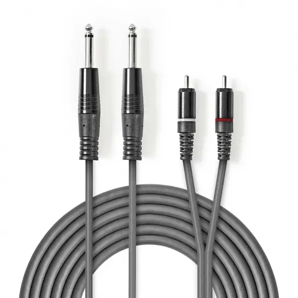 Cablu audio 2 x jack 6.35mm la 2 x RCA T-T 3m, COTH23320GY30