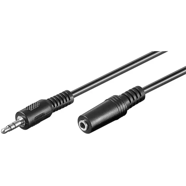 Cablu Audio 3.5mm Stereo Tata - 3.5mm Stereo Mama, Negru 3.0m, Goobay