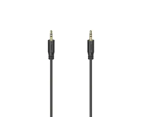 Cablu audio Hama 200725, mufa Jack 3.5mm, 0.75 m (Negru)