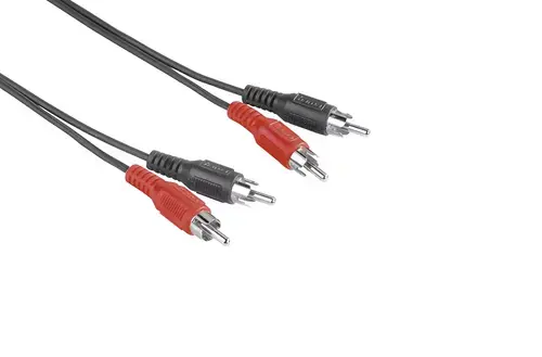 Cablu audio Hama 205086, RCA, 2.5m (Negru)