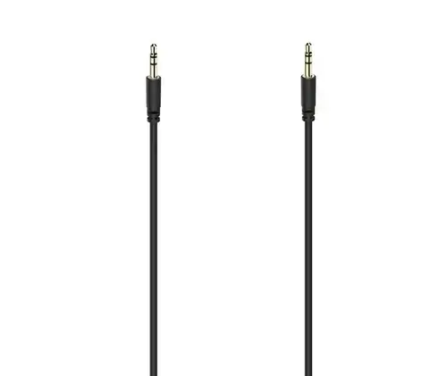 Cablu audio Hama 56534, Jack 3.5mm - Jack 3.5mm, 1m (Negru)