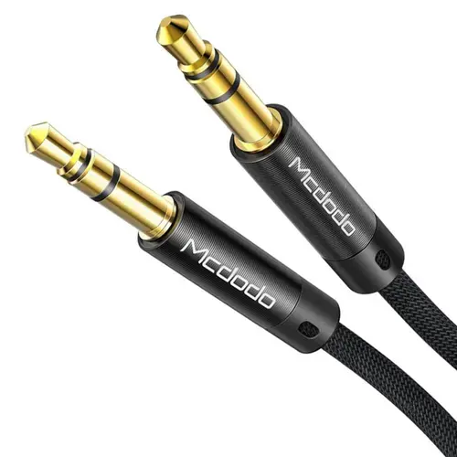 Cablu Audio Mcdodo CA-6640N Jack 3.5mm la Jack 3.5mm, impletit din nailon, 1.2m (Negru)
