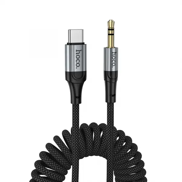 Cablu Audio USB-C - 3.5mm HOCO UPA33B, 1.5m, Negru
