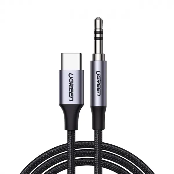 Cablu Audio USB-C - 3.5mm UGREEN AV143, 1m, Gri