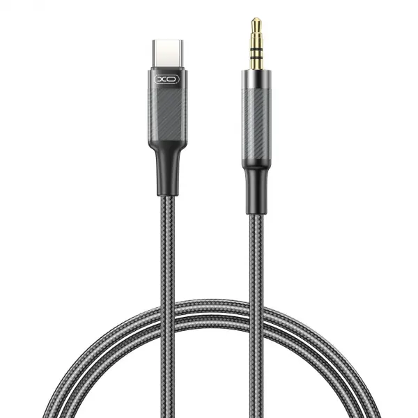 Cablu Audio USB-C - 3.5mm XO Design NB-R279B, 1m, Negru