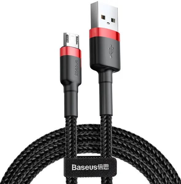 Cablu Baseus - Cafule CAMKLF-H91, USB-A/Micro USB, 3 m, negru