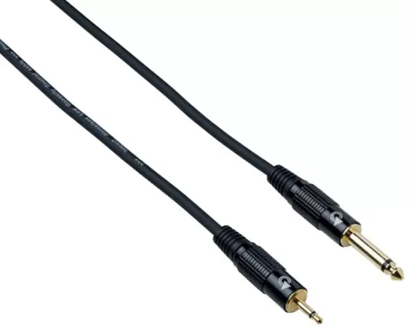 Cablu Bespeco - EAMSM150, 3,5 mm/6,3 mm, 1m, negru