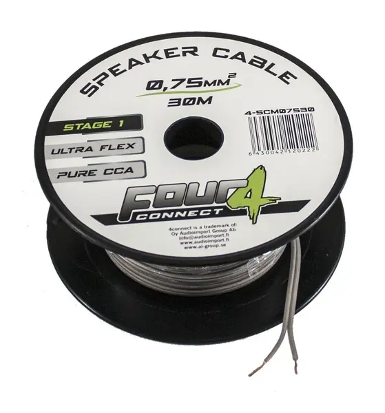 Cablu boxe Four Connect, 4-SCM07530, Stage 1, 30 M, 0.75 MM2, OFCA
