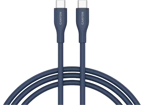 Cablu Canyon - CC60SC10, USB-C/USB-C, 1 m, albastru